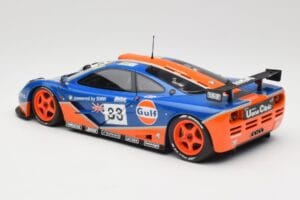 McLaren F1 GTR Gulf Racing #33 S. Bellm / A. Weaver / J. Lehto 24 Hours of Le Mans 1996 Minichamps 1:18 530133633 Metal — zdjęcie 7 z 8