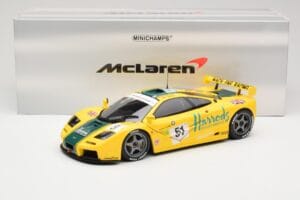 McLaren F1 GTR Harrods Mach One Racing #51 A. Wallace / D. Bell / J. Bell 24 Hours of Le Mans 1995 Minichamps 1:18 530133551  — zdjęcie 8 z 8