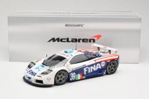 McLaren F1 GTR Team Bigazzi #39 N. Piquet / A. Cecotto / D. Sullivan 24 Hours of Le Mans 1996 Minichamps 1:18 530133639 Metal — zdjęcie 8 z 8