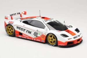 McLaren F1 GTR West Competition #49 J. Nielsen / J. Mass / T. Bscher 24 Hours of Le Mans 1995 Minichamps 1:18 530133549 Metal — zdjęcie 6 z 8
