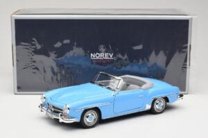 Mercedes 190 SL W121 Jasnoniebieski Norev 1:18 183400 Metal — zdjęcie 8 z 8