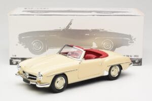 Mercedes 190 SL W121 Beżowy Minichamps 1:18 103037034 Metal — zdjęcie 8 z 8