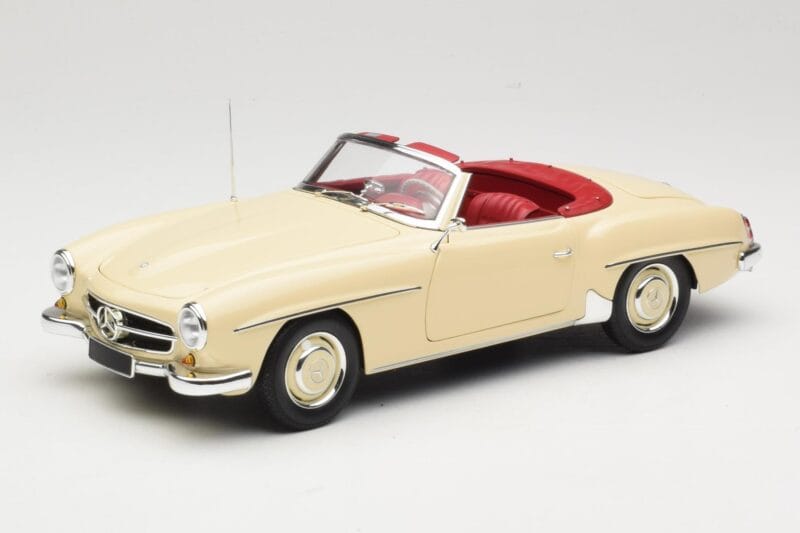 Mercedes 190 SL W121 Beżowy Minichamps 1:18 103037034 Metal