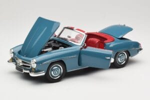 Mercedes 190 SL W121 Niebieski Minichamps 1:18 103037033 Metal — zdjęcie 2 z 8