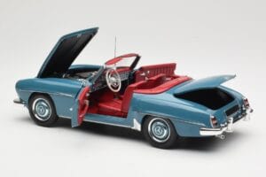 Mercedes 190 SL W121 Niebieski Minichamps 1:18 103037033 Metal — zdjęcie 5 z 8