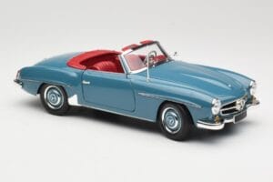 Mercedes 190 SL W121 Niebieski Minichamps 1:18 103037033 Metal — zdjęcie 6 z 8