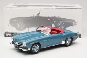 Mercedes 190 SL W121 Niebieski Minichamps 1:18 103037033 Metal — zdjęcie 8 z 8