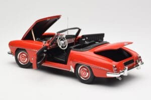 Mercedes 190 SL W121 Guards Red Minichamps 1:18 100037032 Metal — zdjęcie 5 z 8