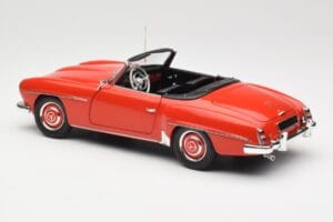 Mercedes 190 SL W121 Guards Red Minichamps 1:18 100037032 Metal — zdjęcie 7 z 8