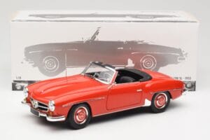 Mercedes 190 SL W121 Guards Red Minichamps 1:18 100037032 Metal — zdjęcie 8 z 8