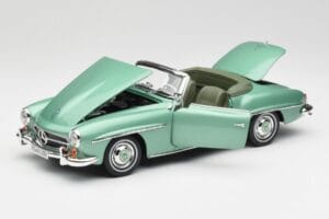 Mercedes 190 SL W121 Jasny Zielony Metallic Norev 1:18 183401 Metal — zdjęcie 2 z 9