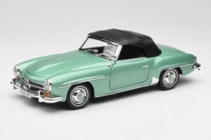Mercedes 190 SL W121 Jasny Zielony Metallic Norev 1:18 183401 Metal — zdjęcie 3 z 9