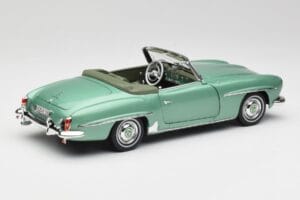 Mercedes 190 SL W121 Jasny Zielony Metallic Norev 1:18 183401 Metal — zdjęcie 4 z 9