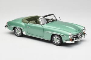 Mercedes 190 SL W121 Jasny Zielony Metallic Norev 1:18 183401 Metal — zdjęcie 7 z 9
