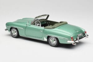 Mercedes 190 SL W121 Jasny Zielony Metallic Norev 1:18 183401 Metal — zdjęcie 8 z 9