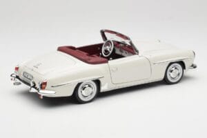 Mercedes 190 SL W121 Jasnoszary Norev 1:18 B66040710 Metal — zdjęcie 4 z 10