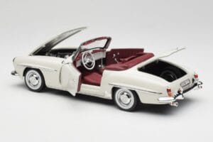 Mercedes 190 SL W121 Jasnoszary Norev 1:18 B66040710 Metal — zdjęcie 7 z 10