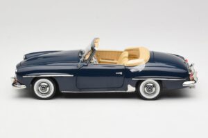 Mercedes 190 SL W121 Middle Blue Norev 1:18 183403 Metal — zdjęcie 4 z 8