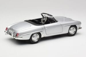 Mercedes 190 SL W121 Srebrno Szary Minichamps 1:18 100037031 Metal — zdjęcie 3 z 8