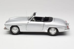 Mercedes 190 SL W121 Srebrno Szary Minichamps 1:18 100037031 Metal — zdjęcie 4 z 8