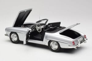 Mercedes 190 SL W121 Srebrno Szary Minichamps 1:18 100037031 Metal — zdjęcie 5 z 8