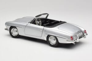 Mercedes 190 SL W121 Srebrno Szary Minichamps 1:18 100037031 Metal — zdjęcie 7 z 8