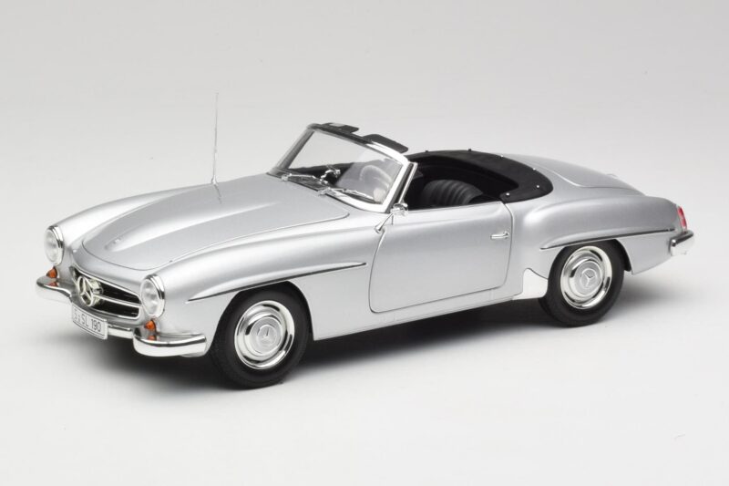 Mercedes 190 SL W121 Srebrno Szary Minichamps 1:18 100037031 Metal