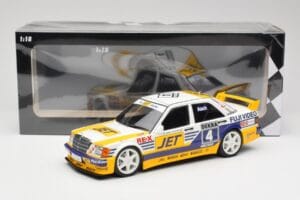 Mercedes 190E 2.5-16 EVO 1 W201 Team MS-Jet #4 R. Asch DTM 1989 Minichamps 1:18 155893604 Metal — zdjęcie 6 z 6