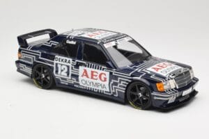 Mercedes 190E 2.5-16 EVO 1 W201 Team Snobeck #12 A. Cudini DTM 1989 Minichamps 1:18 155893612 Metal — zdjęcie 4 z 6