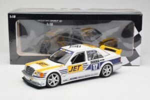 Mercedes 190E 2.5-16 EVO I W201 #17 Team MS-Jet J. van Ommen DTM 1990 Minichamps 1:18 155903617 Metal — zdjęcie 6 z 6