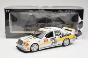 Mercedes 190E 2.5-16 EVO I W201 #60 Team AMG Mercedes K. Wendlinger DTM 1990 Minichamps 1:18 155903660 Metal — zdjęcie 6 z 6
