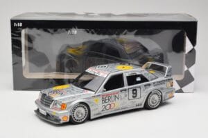 Mercedes 190E 2.5-16 EVO II W201 #9 Zung Fu K. Ludwig Guia Race Macau 1992 Minichamps 1:18 155923609 Metal — zdjęcie 6 z 6