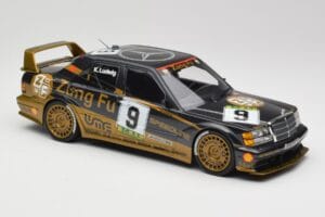 Mercedes 190E 2.5-16 EVO II W201 #9 Zung Fu K. Ludwig Guia Race Macau 1991 Minichamps 1:18 155913609 Metal — zdjęcie 2 z 6