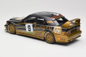 Mercedes 190E 2.5-16 EVO II W201 #9 Zung Fu K. Ludwig Guia Race Macau 1991 Minichamps 1:18 155913609 Metal — zdjęcie 4 z 6