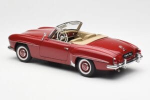 Mercedes 190SL W198 Czerwony AUTOart 1:18 76116 Metal — zdjęcie 7 z 8
