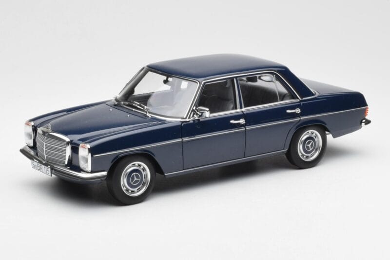 Mercedes 200 W114 Midnight Niebieski Edycja Dealerska Norev 1:18 B66040694 Metal