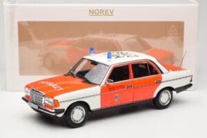 Mercedes 200 W123 Ambulans Biały Norev 1:18 183834 Metal — zdjęcie 8 z 8