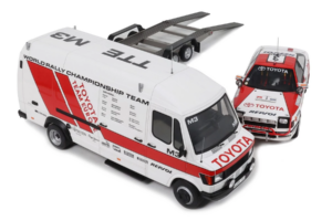 Mercedes 208D + Toyota Celica ST165 Gr.A RAC Safari 1990 Otto 1:18 OT480 Żywica — zdjęcie 2 z 4