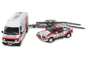 Mercedes 208D + Toyota Celica ST165 Gr.A RAC Safari 1990 Otto 1:18 OT480 Żywica — zdjęcie 3 z 4