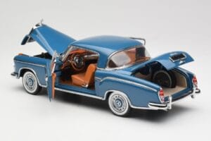 Mercedes 220 SE W128 Niebieski Sun Star 1:18 3561 Metal — zdjęcie 5 z 8