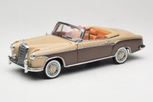 Mercedes 220 SE W128 Kabriolet Brązowy Czerwony Sun Star 1:18 3572 Metal