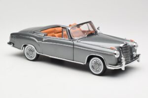 Mercedes 220 SE W128 Kabriolet Grey Metallic Sun Star 1:18 3352-M1 Metal — zdjęcie 6 z 8