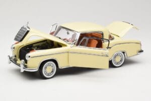 Mercedes 220 SE W128 Coupe Beżowy Sun Star 1:18 3562 Metal — zdjęcie 2 z 8