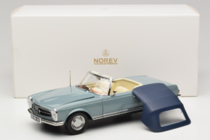 Mercedes 230 SL W113 Horizon Blue Norev 1:18 183992 Metal — zdjęcie 9 z 9