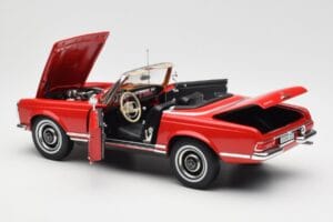 Mercedes 230 SL W113 Pagoda Czerwony Norev 1:18 B660640596 Metal — zdjęcie 5 z 8
