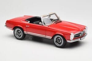 Mercedes 230 SL W113 Pagoda Czerwony Norev 1:18 B660640596 Metal — zdjęcie 6 z 8