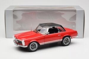 Mercedes 230 SL W113 Pagoda Czerwony Norev 1:18 B660640596 Metal — zdjęcie 8 z 8