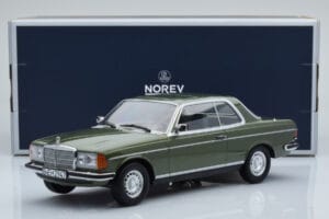 Mercedes 280 CE W123 Coupe Zielony Norev 1:18 183704 Metal — zdjęcie 6 z 6