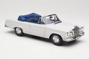 Mercedes 280 SE W111 Kabriolet Jasny Szary Norev 1:18 183530 Metal — zdjęcie 6 z 8
