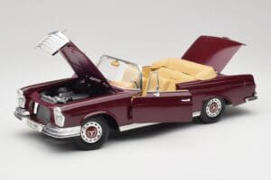 Mercedes 280SE W108 Bordeaux Czerwony Maisto 1:18 31811 Metal — zdjęcie 2 z 8